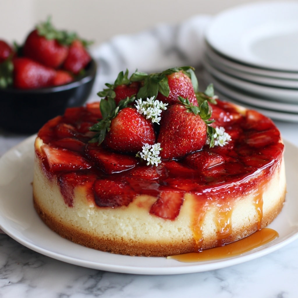 Strawberry Upside Down Cake Recipe - Recipe Image