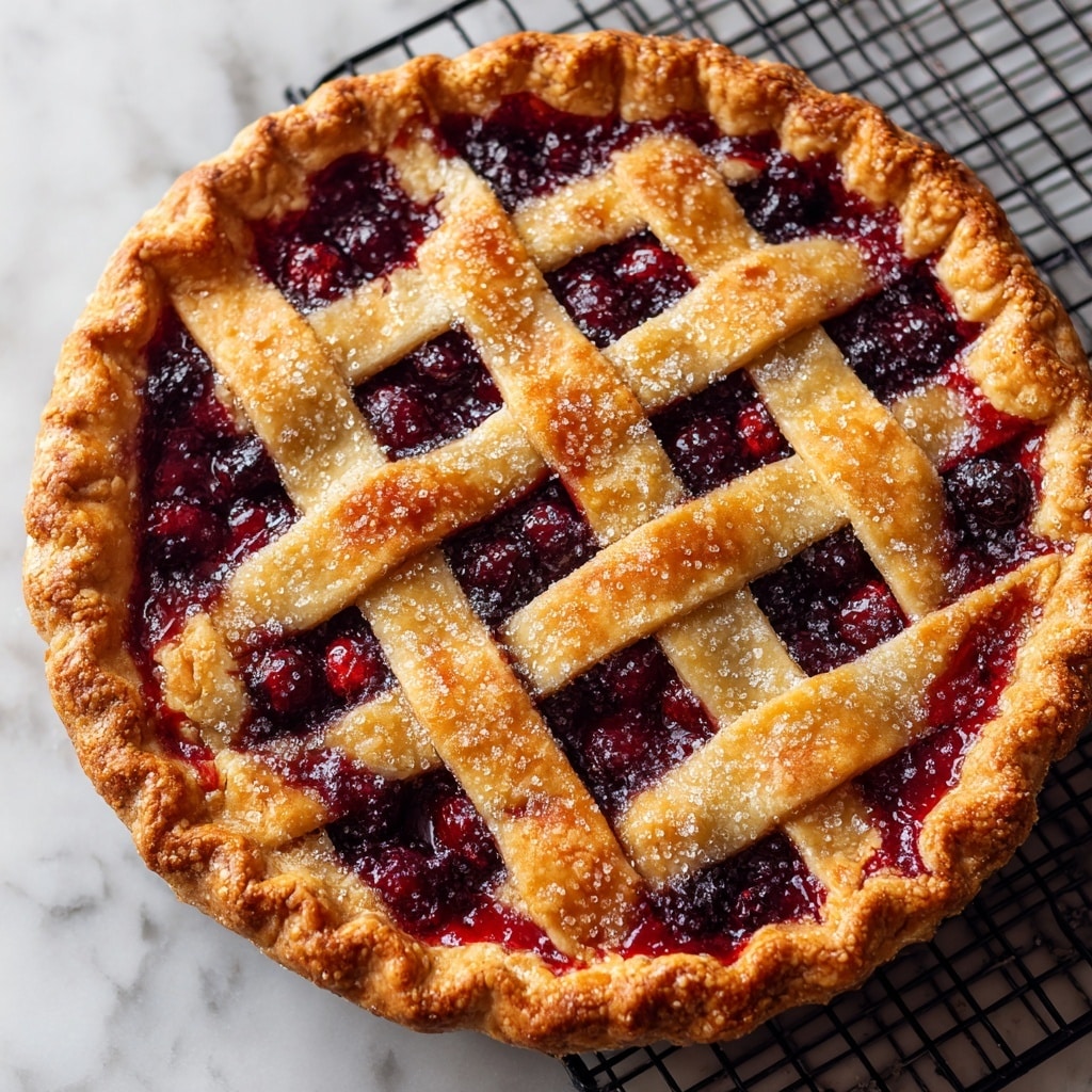 Baked Fresh Cherry Pie Recipe - Recipe Image