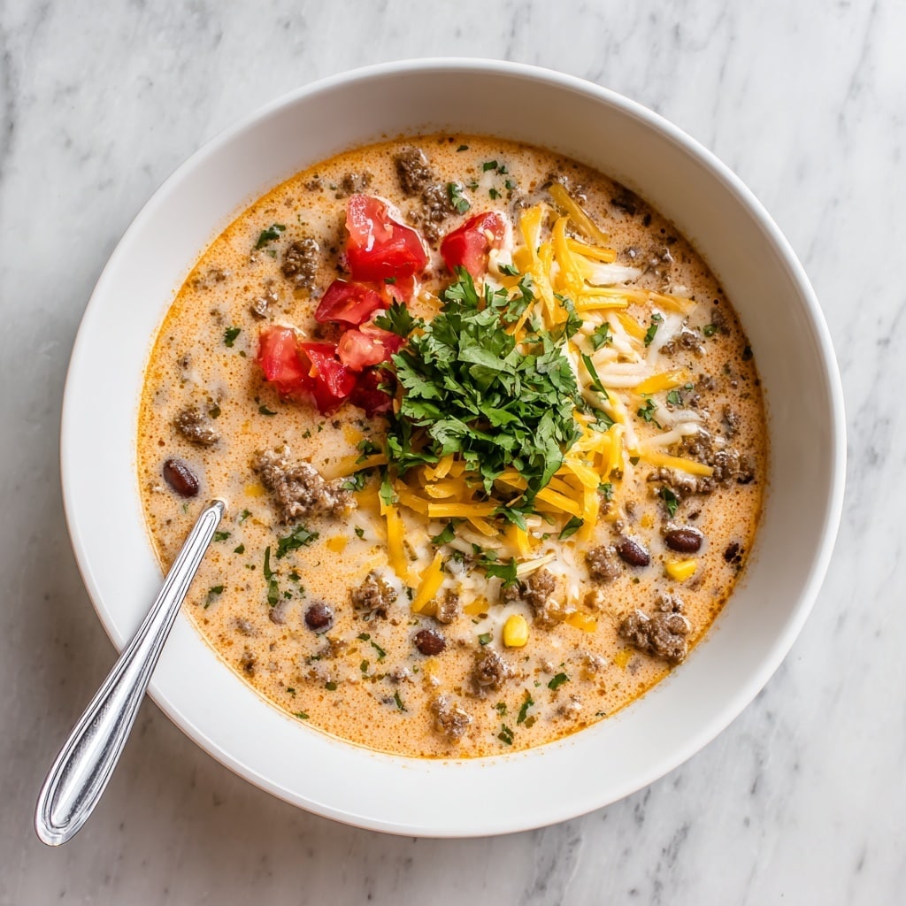 Easy Creamy Taco Soup Recipe - Recipe Image