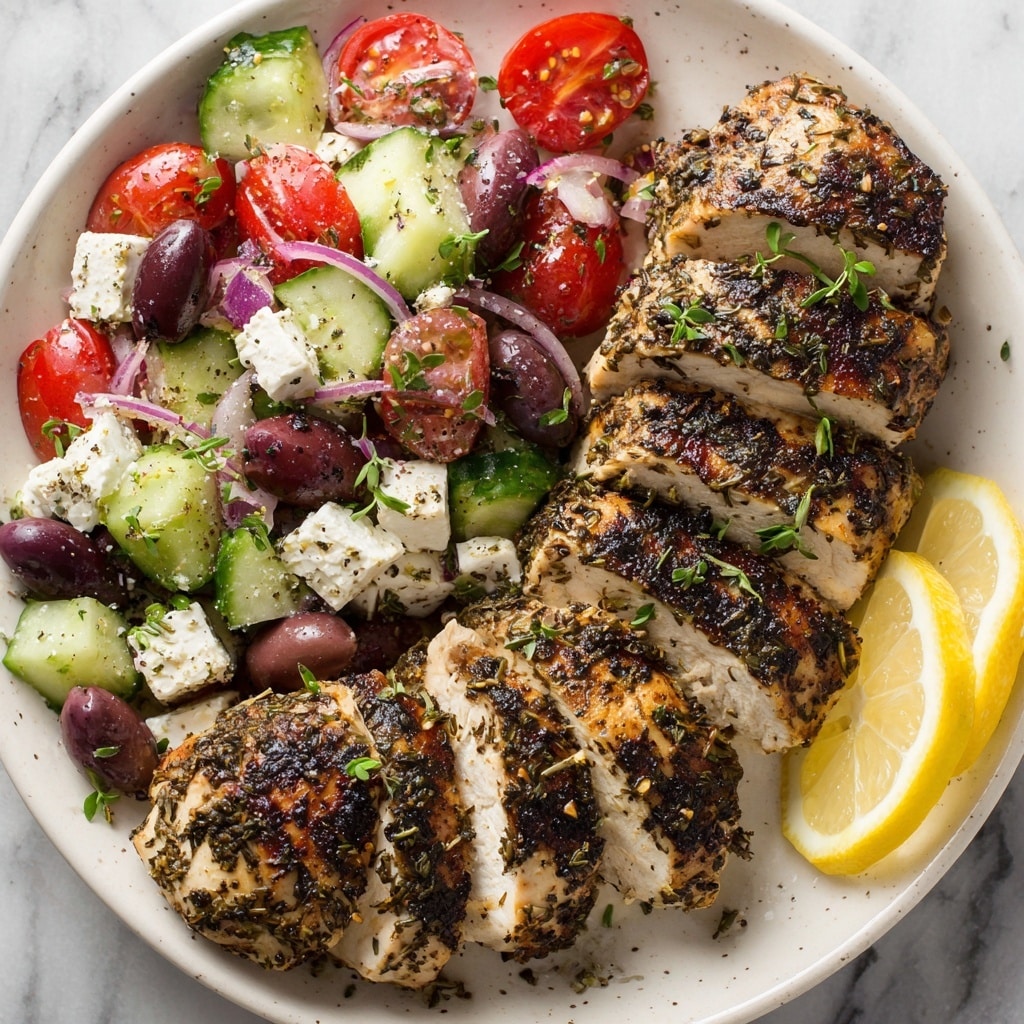 Lemon Oregano Chicken with Mediterranean-Style Salsa Recipe - Recipe Image