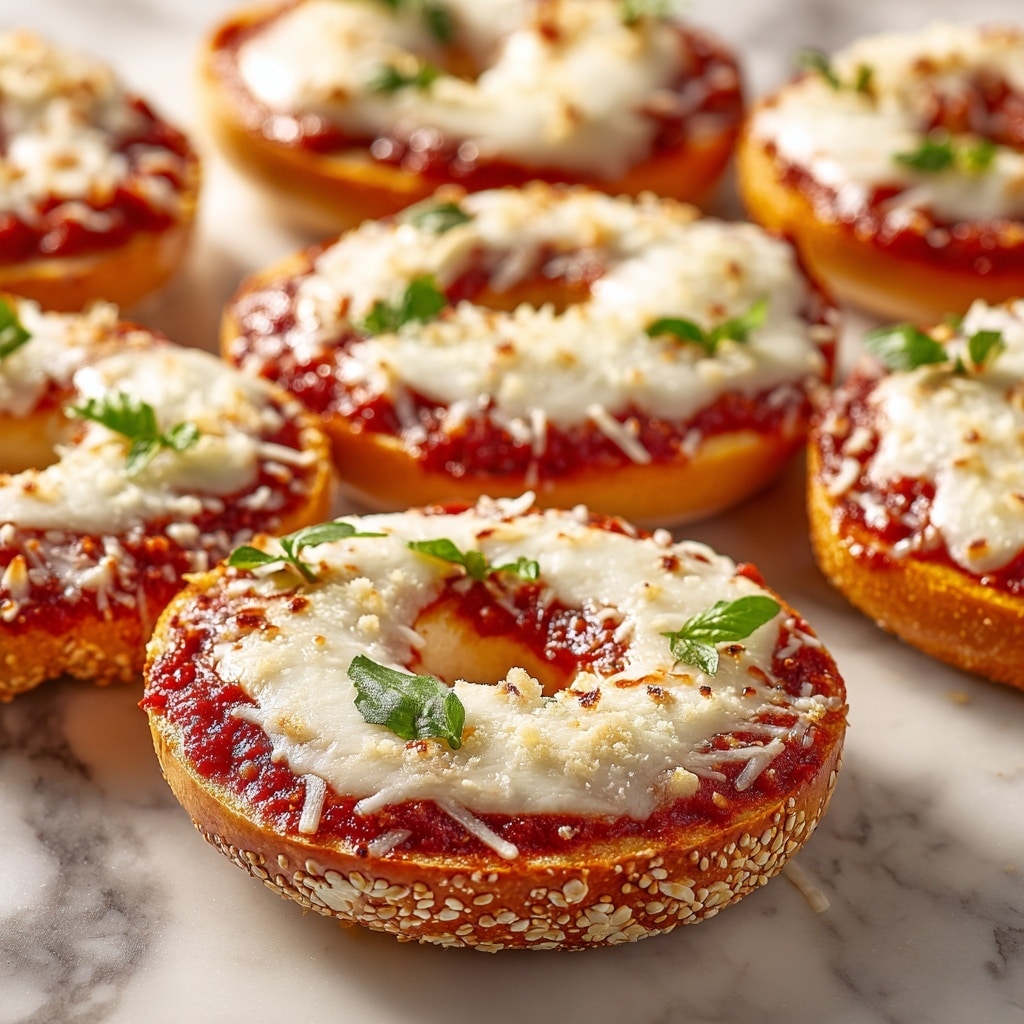 Homemade Mini Pizza Bagel Bites Recipe - Recipe Image