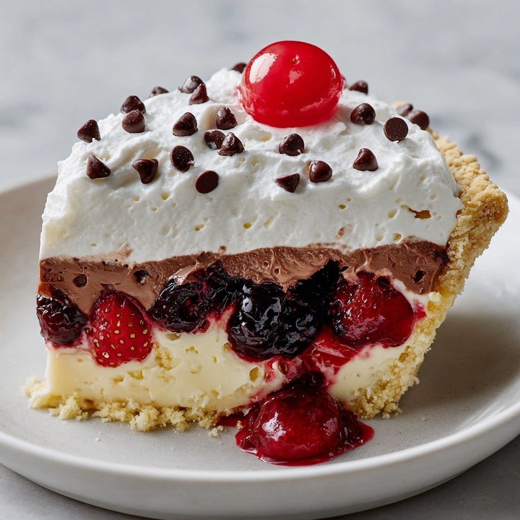 Chocolate Cherry Cream Pie: A Decadent Dessert Recipe - Recipe Image