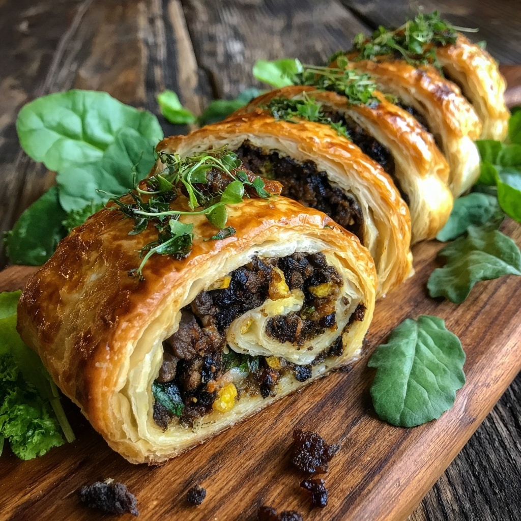 Individual Ground Beef Wellingtons Recipe - Recipe Image
