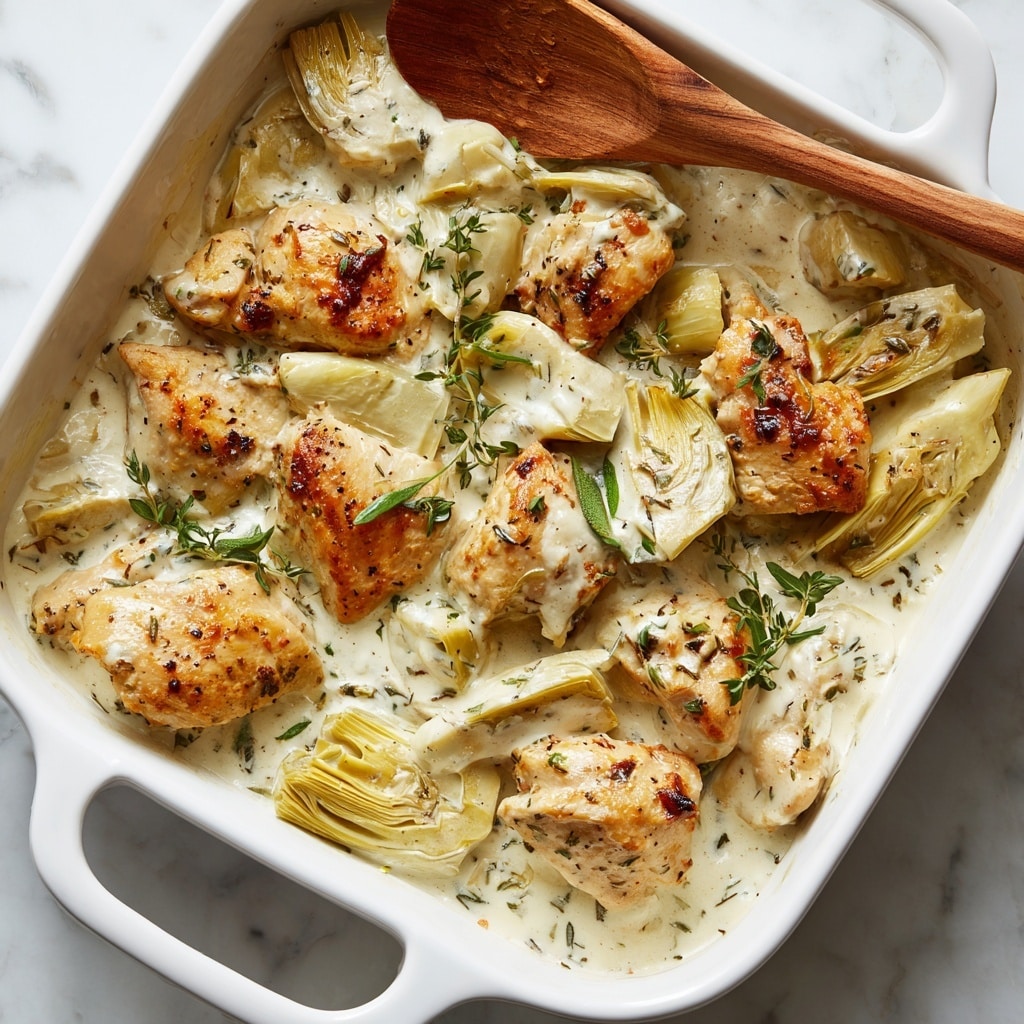 Healthy Spinach Artichoke Chicken Bake Recipe - Recipe Image