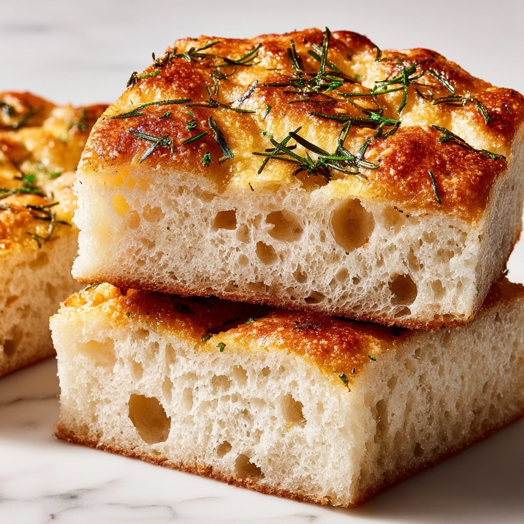 Rustic No Knead Rosemary Garlic Bread Recipe - Recipe Image