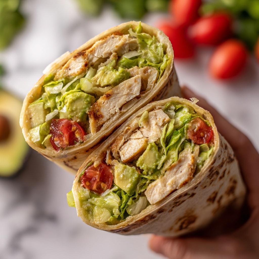 Chicken Avocado Wrap Recipe - Recipe Image