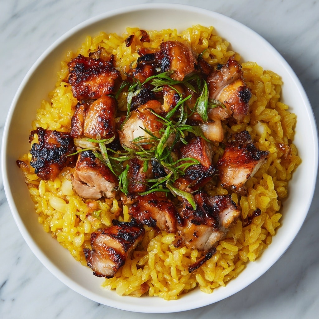 Chicken Maqluba – Middle Eastern Upside-Down Rice Recipe - Recipe Image