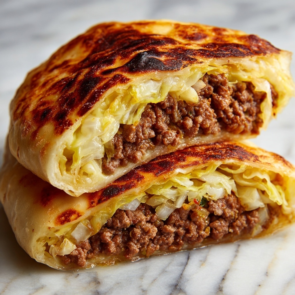 Frozen Bread Dough Pockets with Ground Beef and Cabbage Recipe - Recipe Image