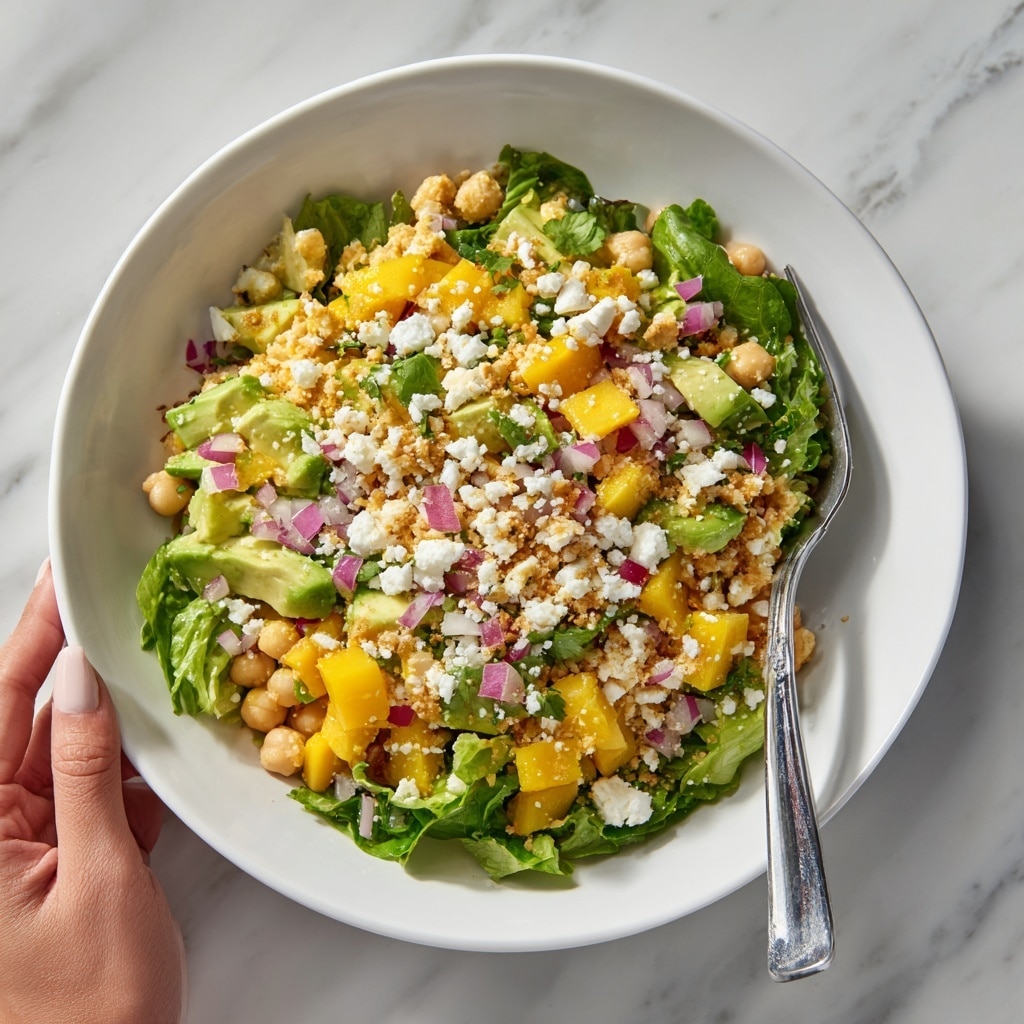 Chopped Salad with Chickpeas, Feta, and Avocado Recipe - Recipe Image