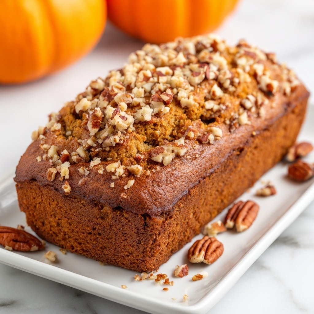 Pumpkin Bread with Brown Sugar Pecan Topping Recipe - Recipe Image