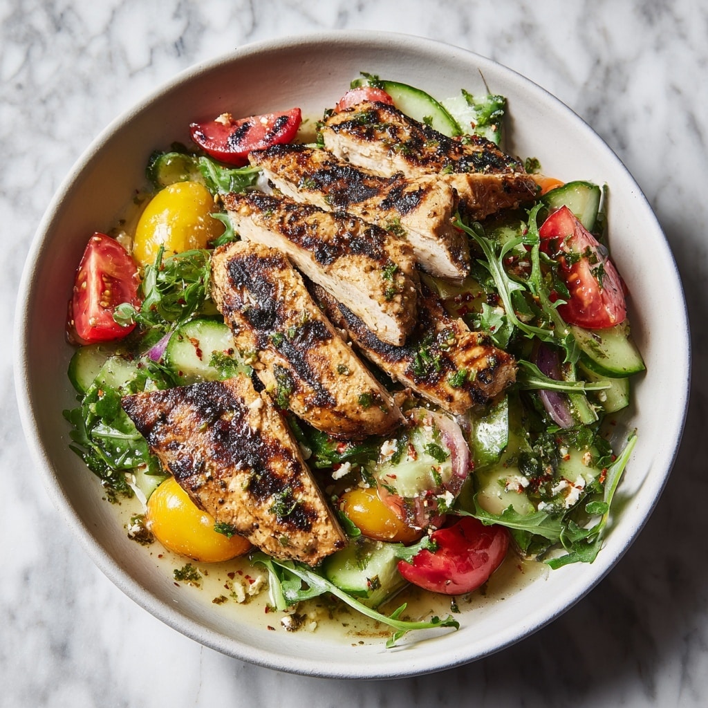 Grilled Chicken Salad with Honey Mustard Dressing Recipe - Recipe Image