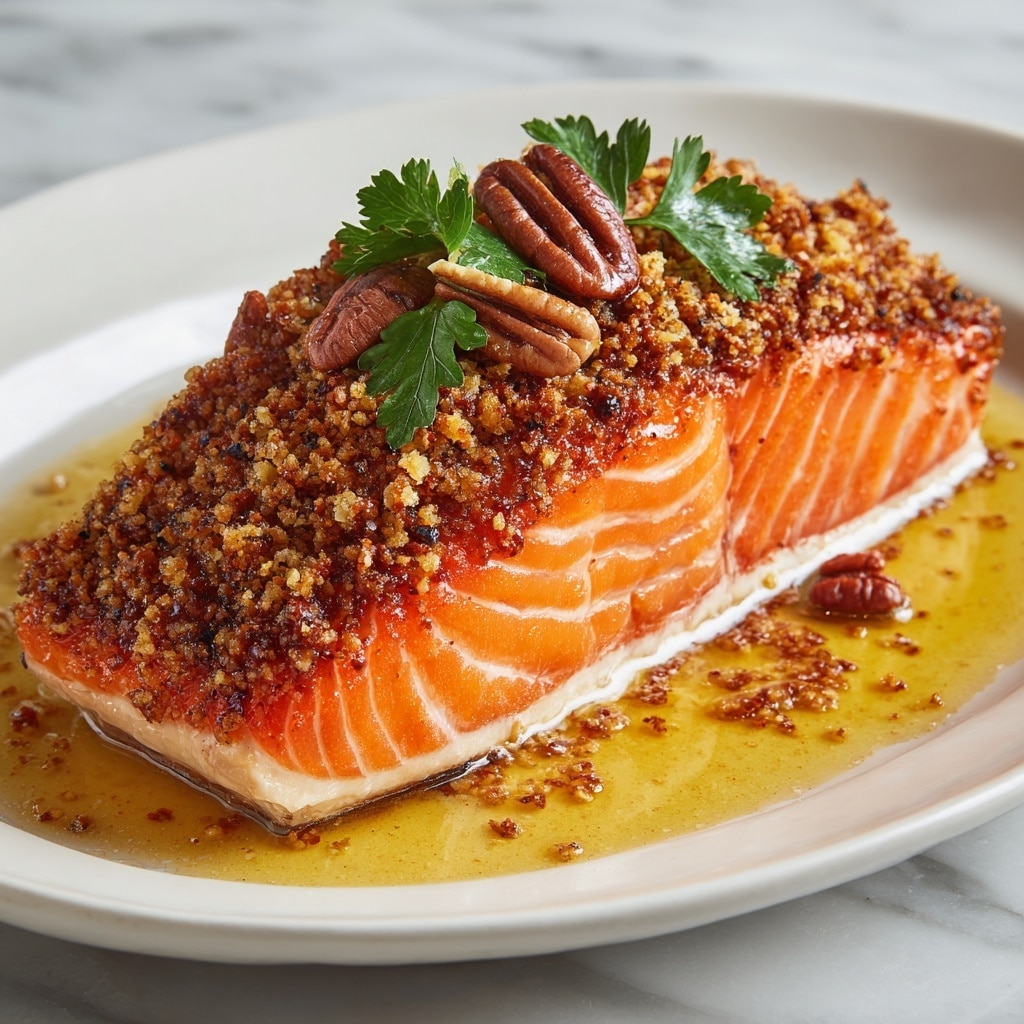 Pecan Crusted Salmon: A Deliciously Nutty Delight Recipe - Recipe Image