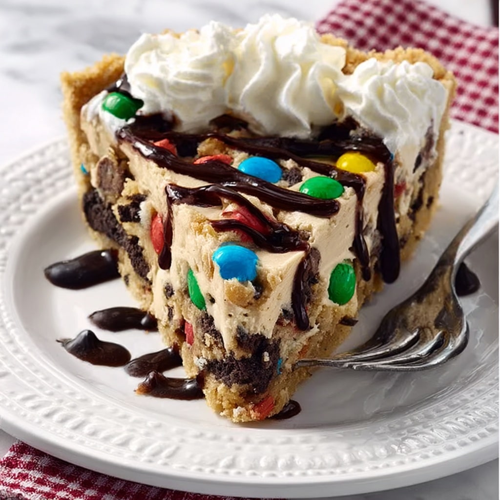 Monster Cookie Peanut Butter Cheesecake Pie Recipe