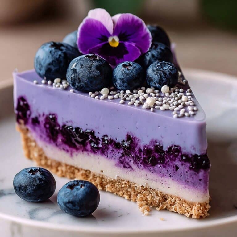 No-Bake Plant-Based Vegan Blueberry Chia Seed Pie Recipe