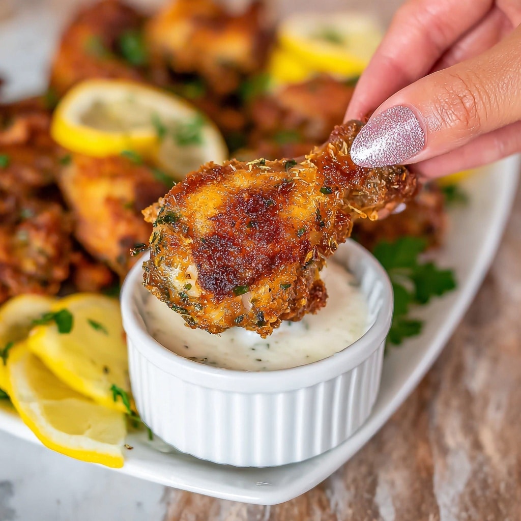Lemon Garlic Chicken Wings Recipe