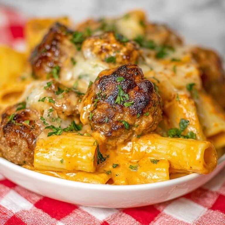 Meatball Rigatoni Casserole Recipe
