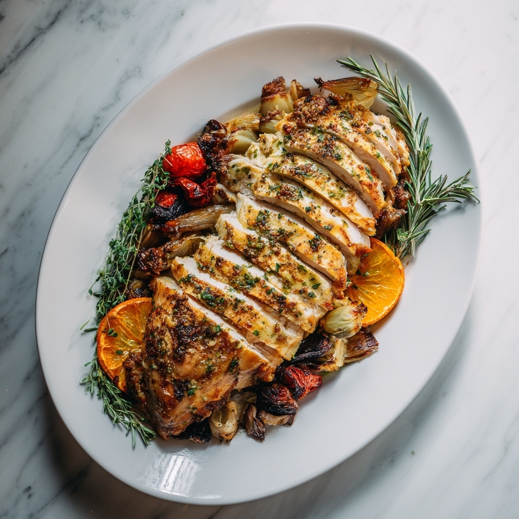 Roasted Turkey Breast with Garlic Herb Butter Recipe - Recipe Image