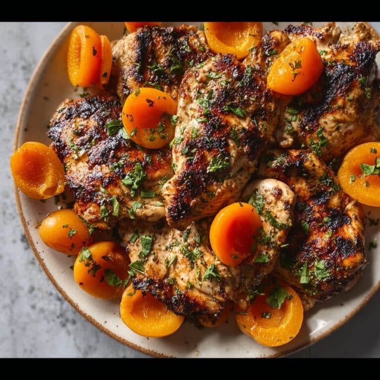 Moroccan Grilled Chicken With Apricots Recipe