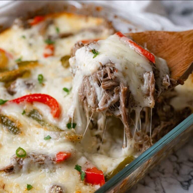 Philly Cheesesteak Casserole Recipe