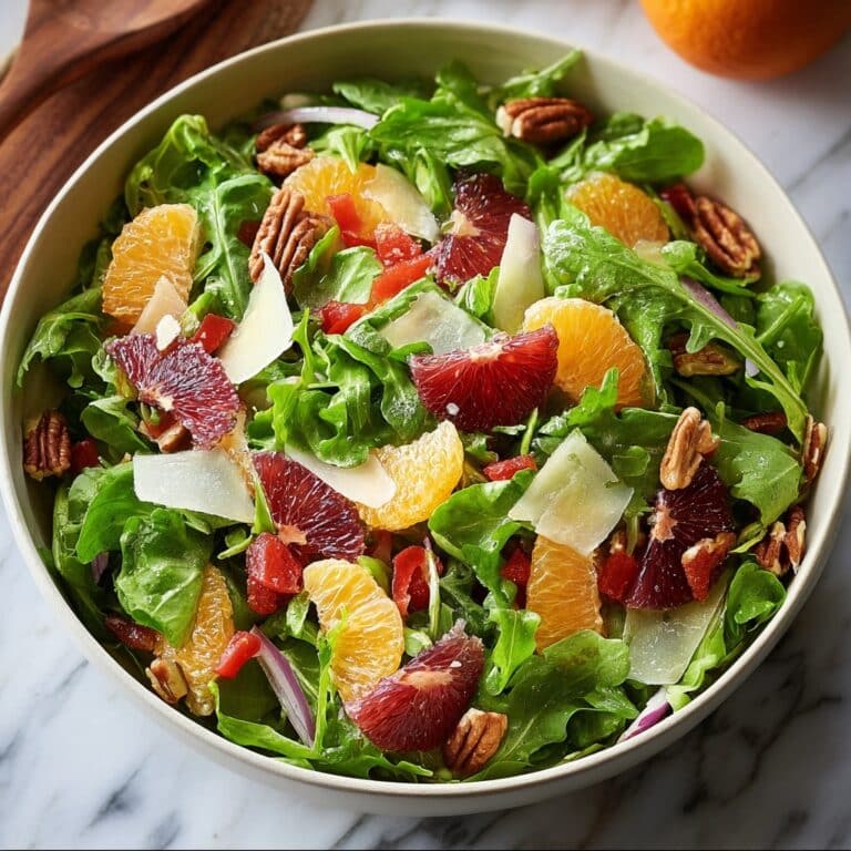 Citrus Arugula Salad with Goat Cheese and Toasted Nuts Recipe