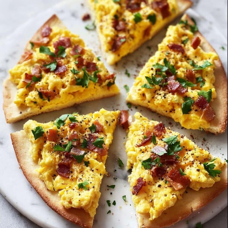 Easy Breakfast Pizza on a Tortilla Recipe