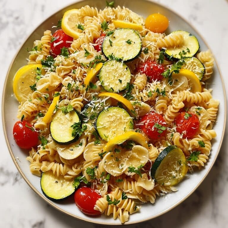 Lemon Butter Pasta with Veggies Recipe