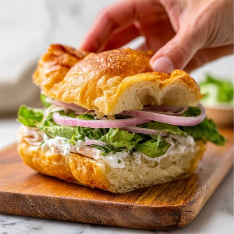 Focaccia Sandwich with Roast Chicken Filling Recipe