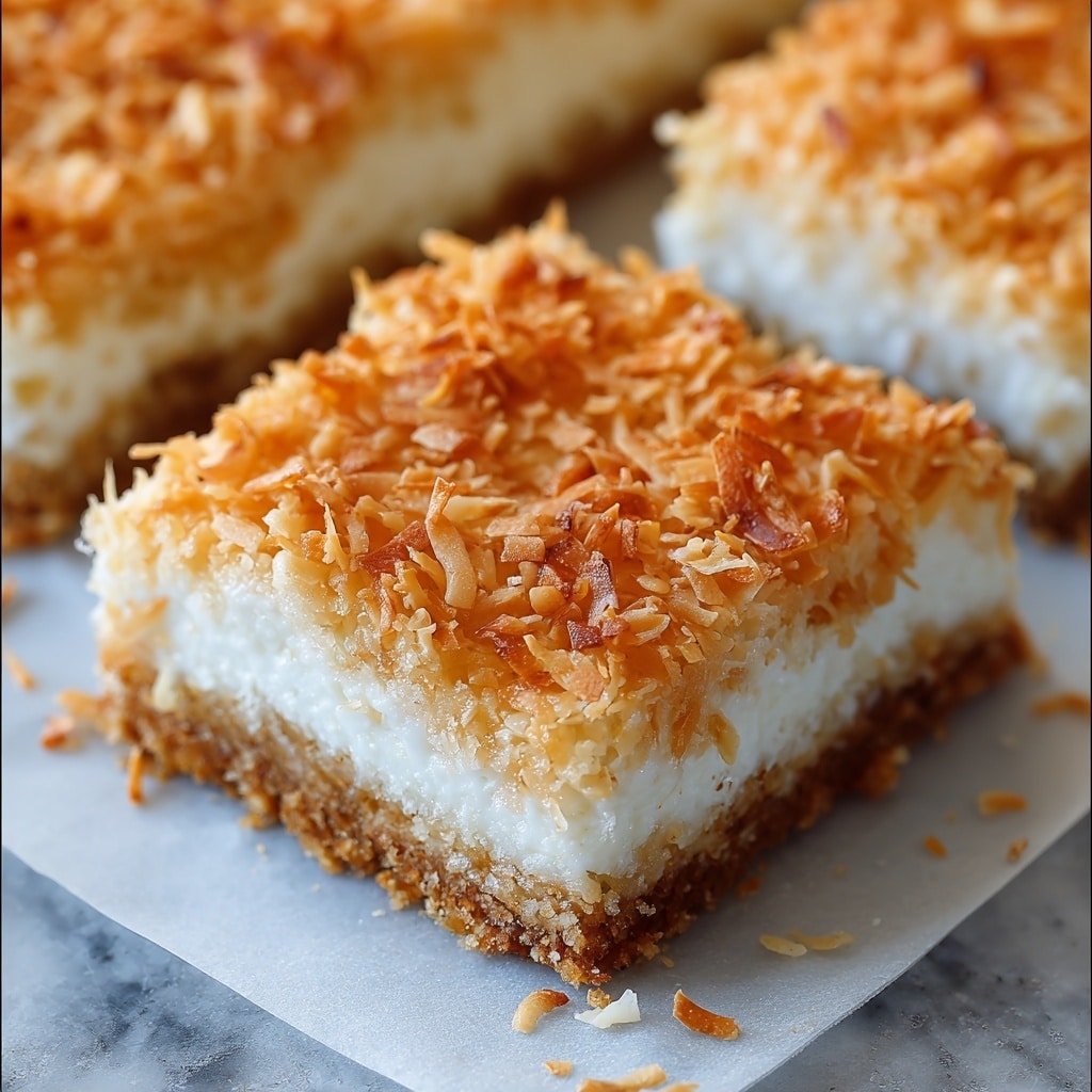 Chewy Coconut Bars Recipe