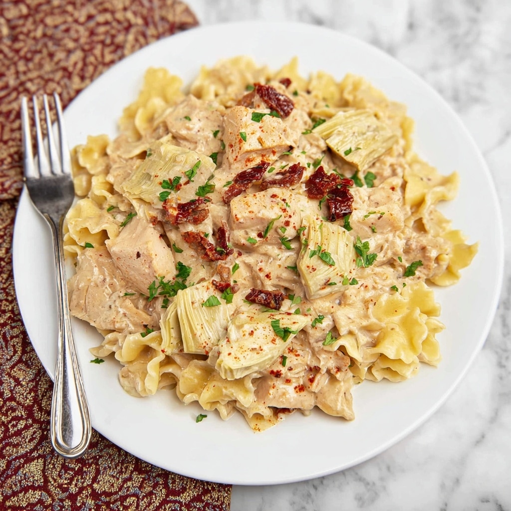 Slow Cooker Cajun Chicken Alfredo Recipe - Recipe Image