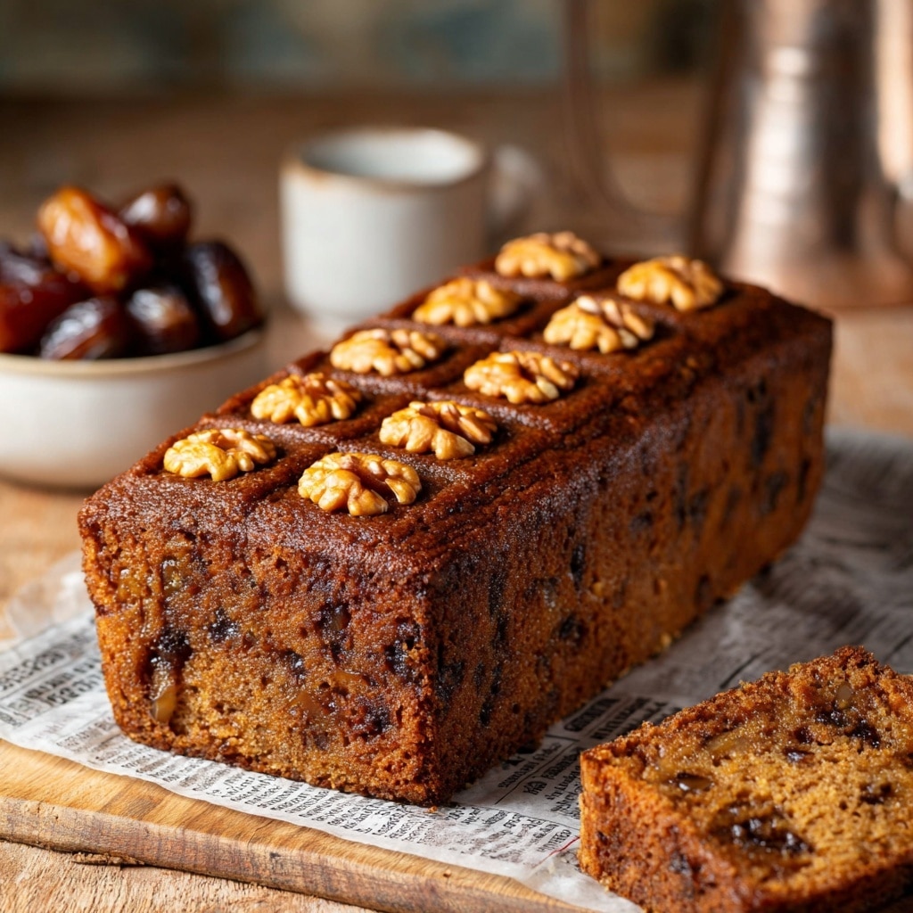 Date and Walnut Cake Recipe - Recipe Image