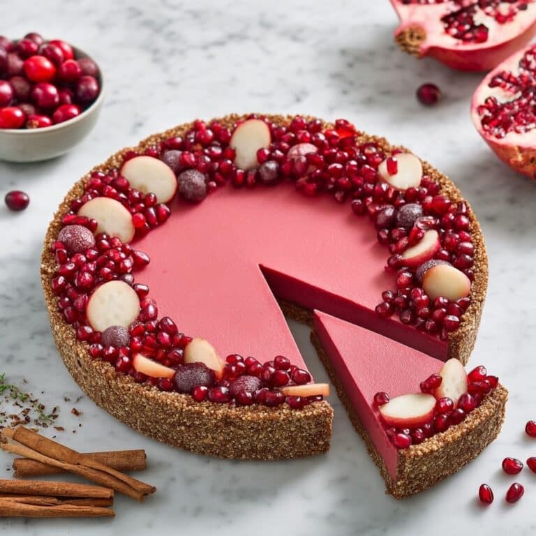 Vegan Cranberry Pomegranate Tart Recipe