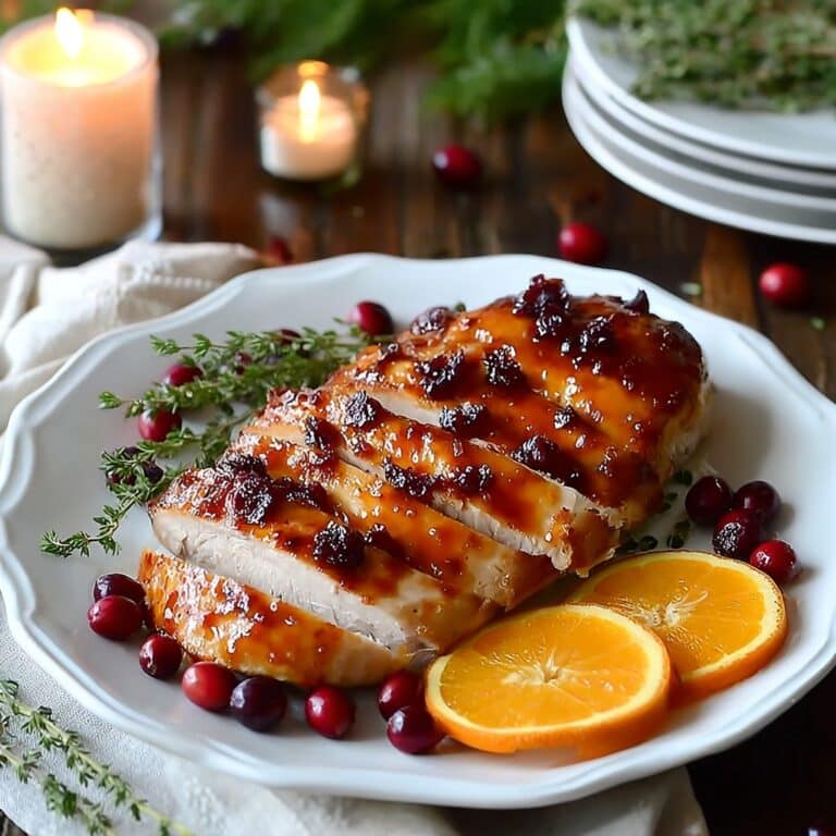 Cranberry Orange Glazed Turkey Breast Recipe