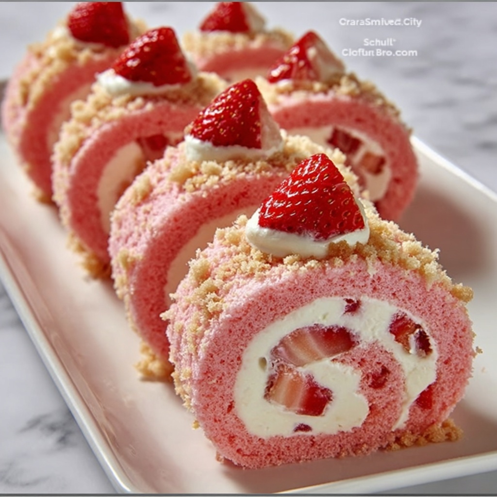 Best Strawberry Cheesecake Sweet Rolls Recipe - Recipe Image