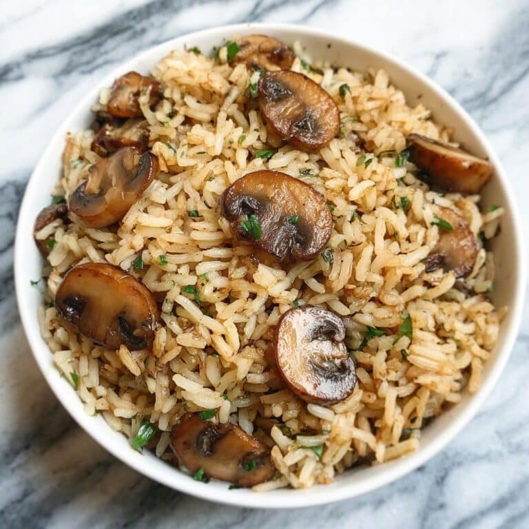 Creamy Mushroom Rice Pilaf Recipe
