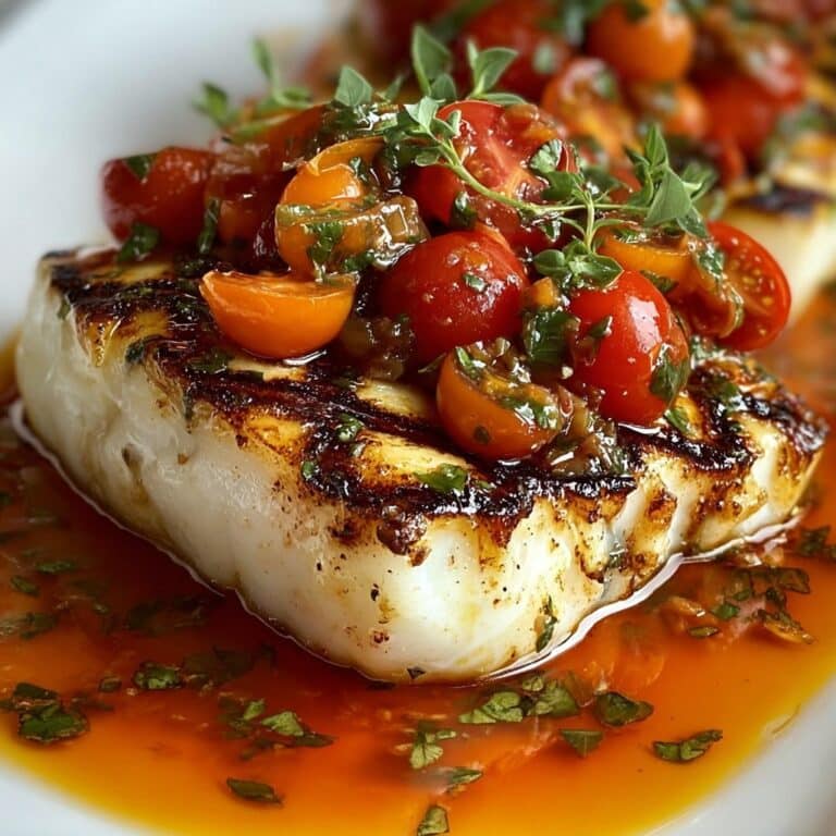Pan-Seared Mediterranean Cod in Tomato Basil Sauce Recipe