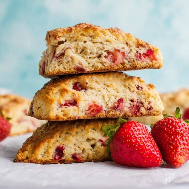 Strawberry Rhubarb Scones Recipe