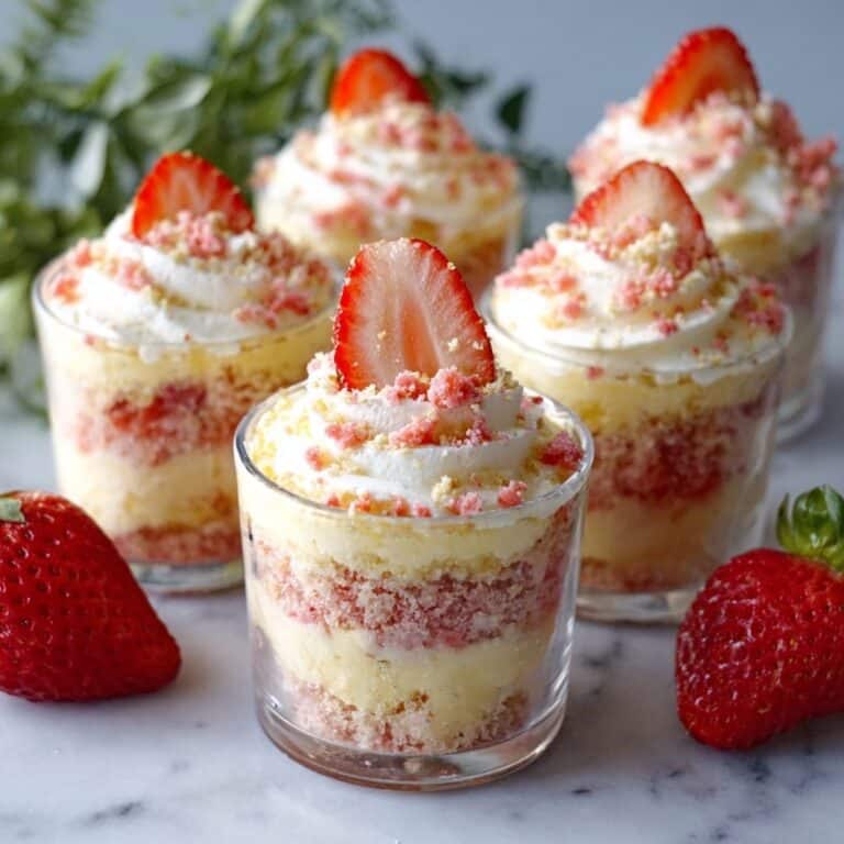 Strawberry Shortcake No-Bake Cheesecake Recipe