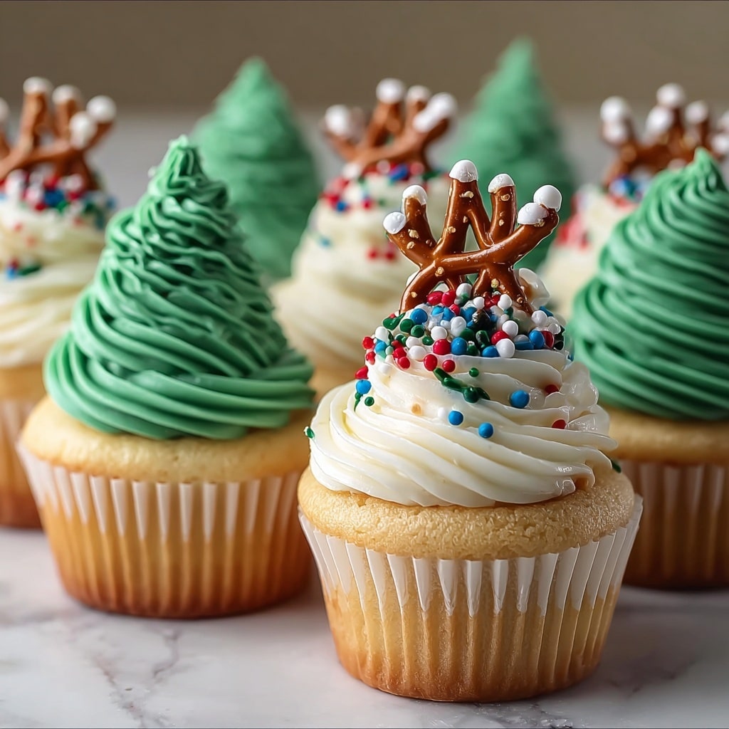 Christmas Tree Cupcakes Recipe - Recipe Image