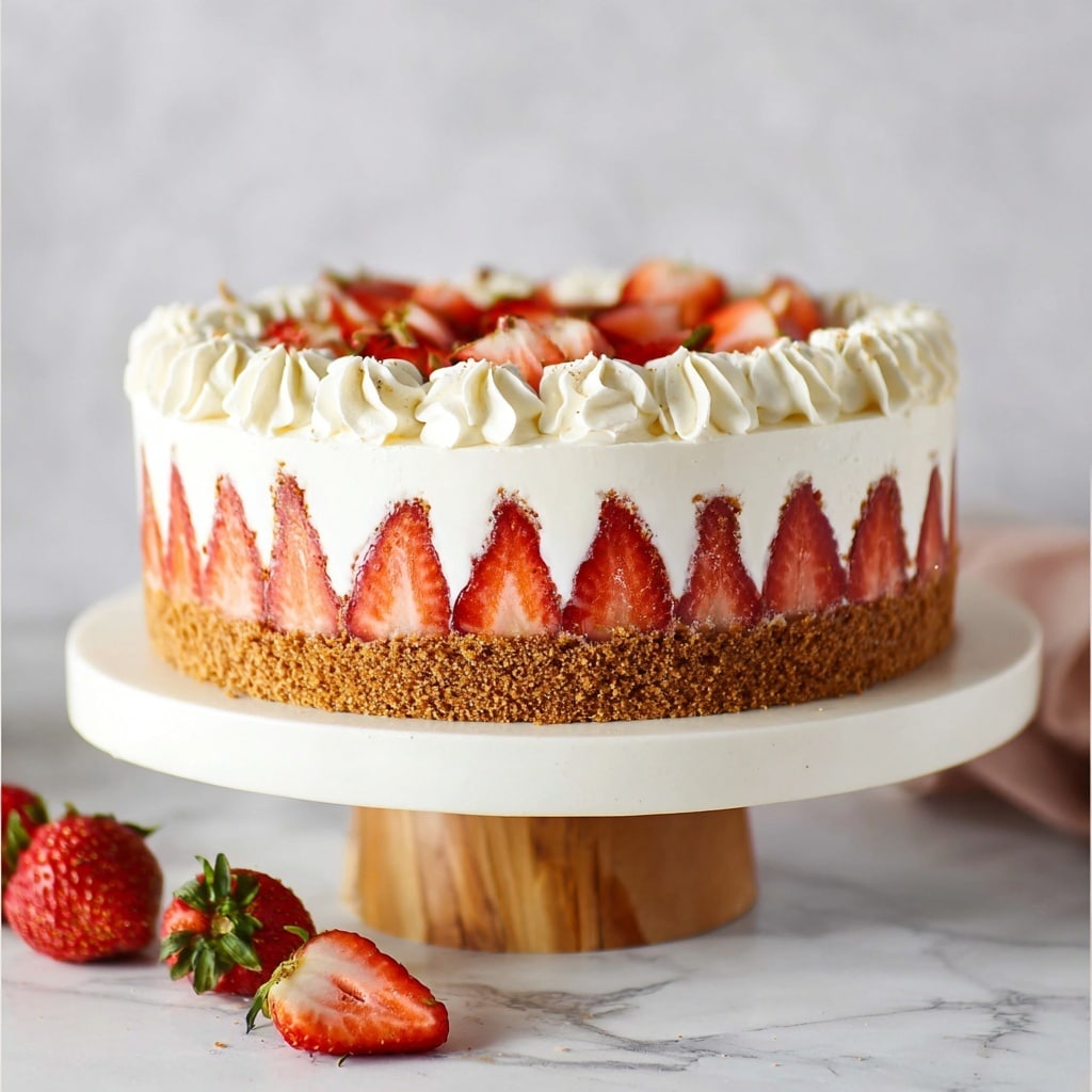 Strawberry Shortcake Cheesecake Recipe - Recipe Image