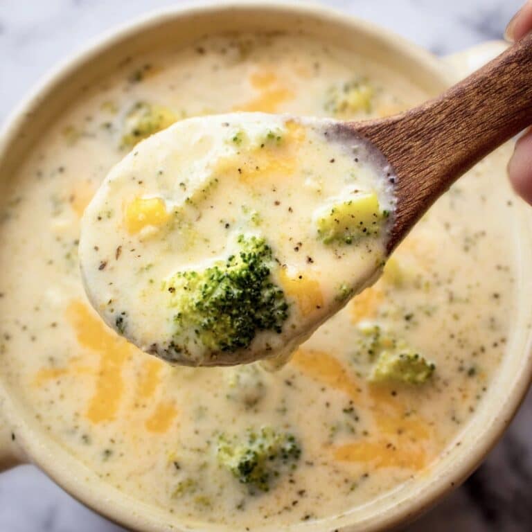 Creamy Broccoli Cheddar Soup Recipe