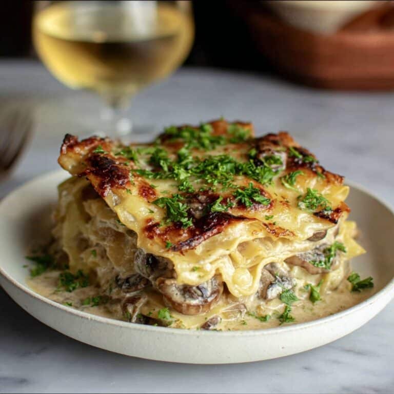 Mushroom and Spinach Lasagna Recipe