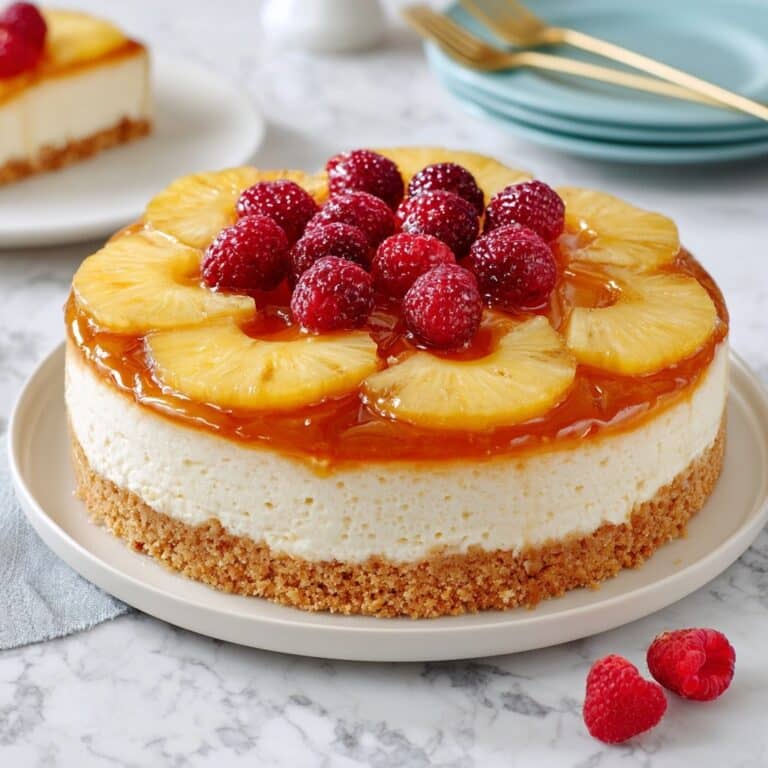 Pineapple Upside-Down Cheesecake Cake Recipe
