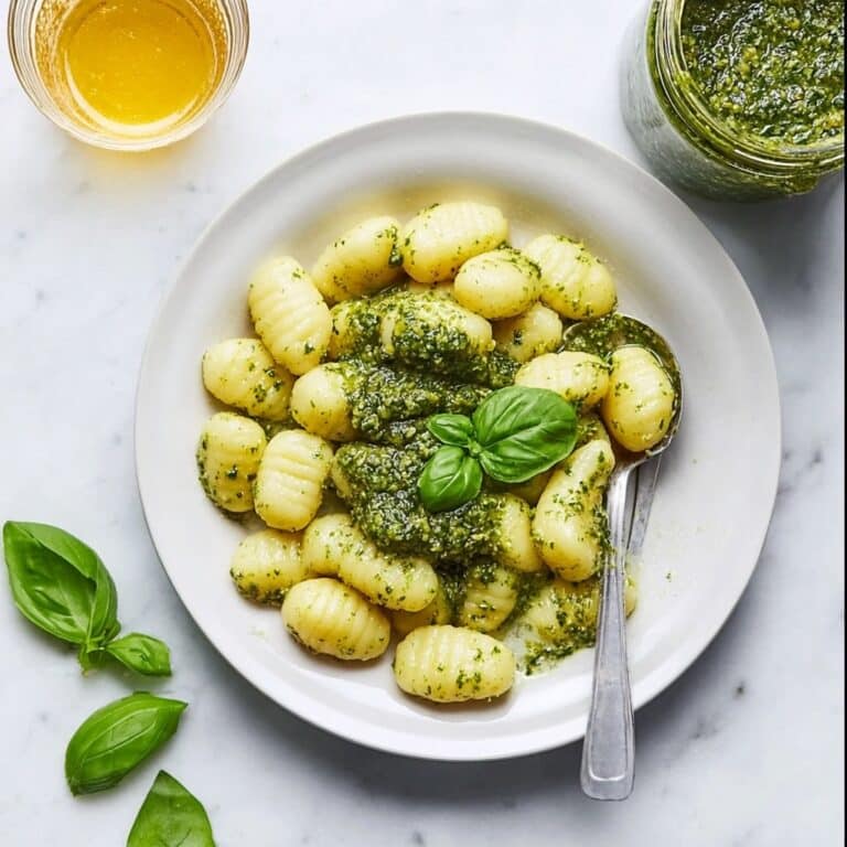 Creamy Basil Pesto Gnocchi for Two Recipe