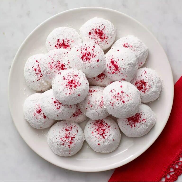 Raspberry-Filled Almond Snow Cookies Recipe