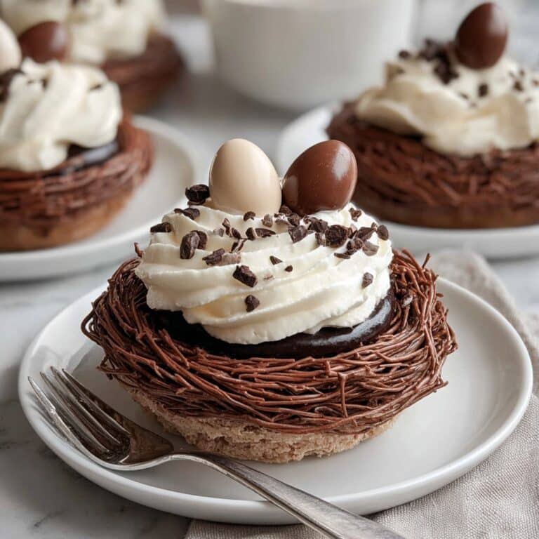 Delightful Chocolate Meringue Easter Nests Recipe
