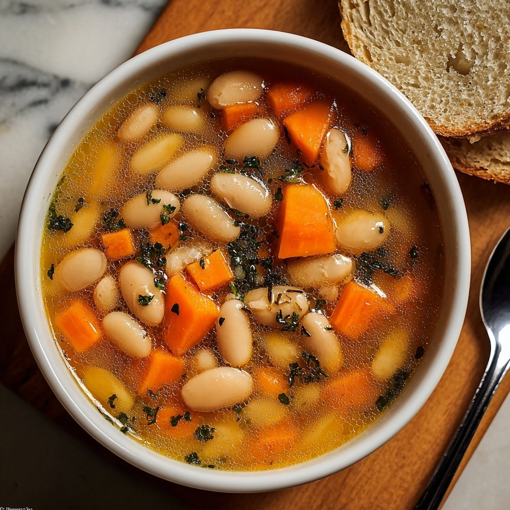 Great Northern Bean Soup with Carrots Recipe - Recipe Image