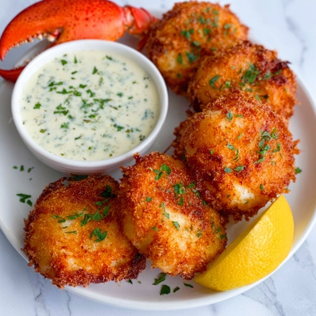 Crispy Lobster Bites with Garlic Butter Sauce Recipe - Recipe Image