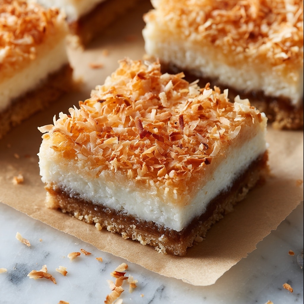 Chewy Coconut Bars Recipe - Recipe Image