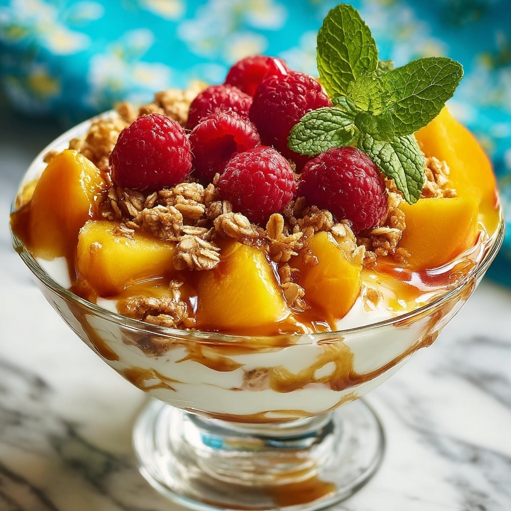 Savory Millionaire Peach Salad Recipe - Recipe Image