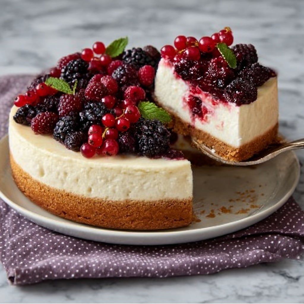 Mixed Fruit Cheesecake Recipe - Recipe Image